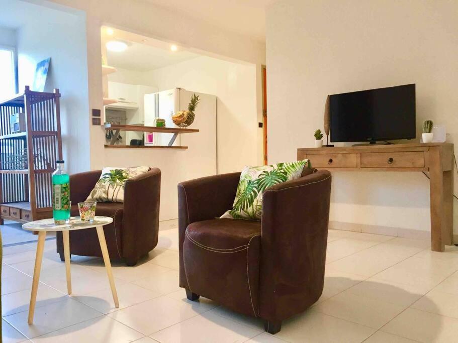 Hamo Tropical Piscine Proche Plage Apartment Sainte-Anne Ngoại thất bức ảnh